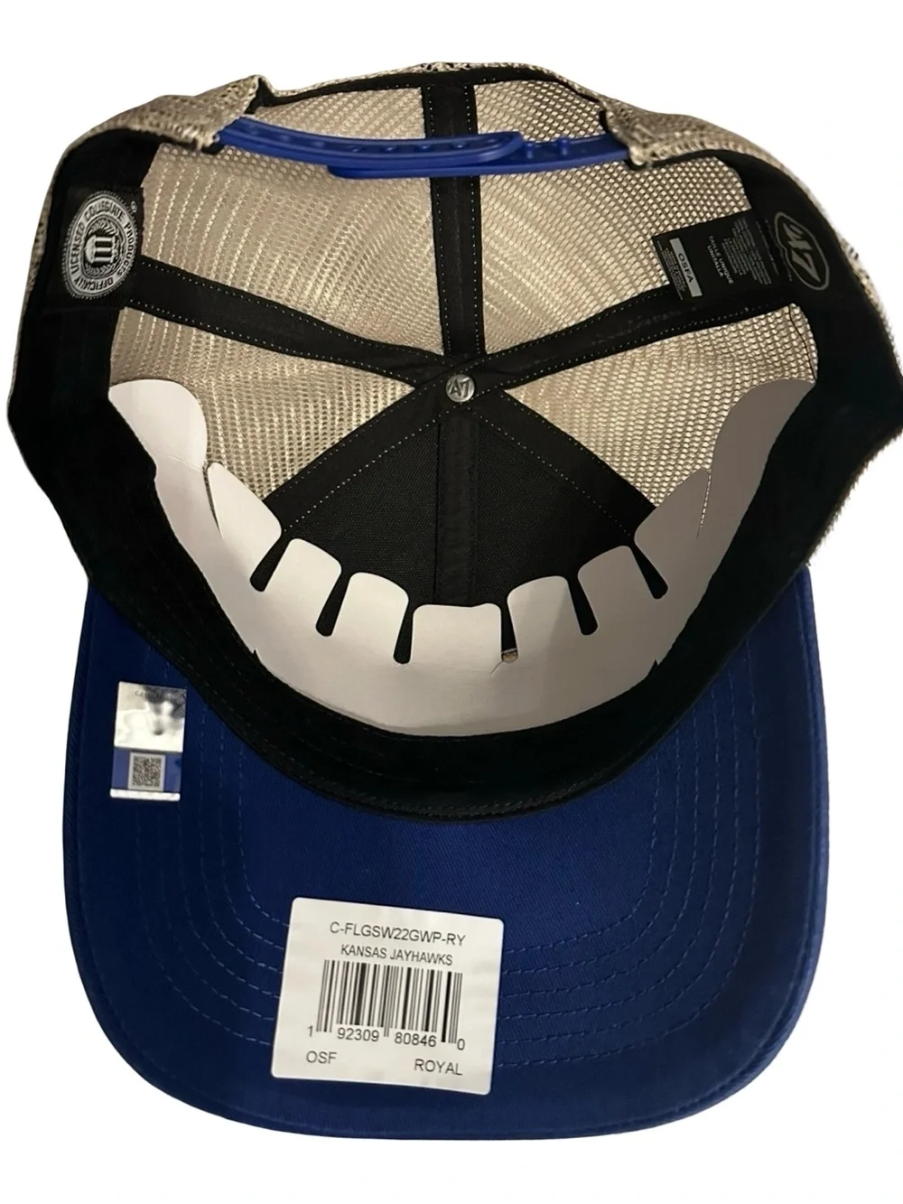 Kansas Jayhawks 47 MVP SnapBack Trucker Hat - OSFA
